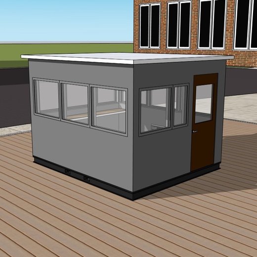 Panel Built, Ballistic Rated Guard Booth-2