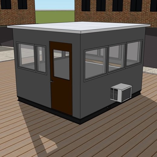 Panel Built, Ballistic Rated Guard Booth-3