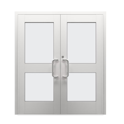 USBP, USAD 1000 Dbl Door, Dbl Lite, Clear Anodized