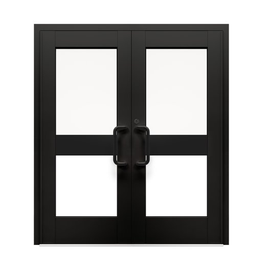 USBP USAD 1000 Dbl Door, Dbl Lite, Dark Anodized