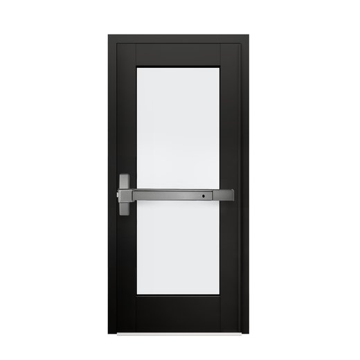 USBP USAD 1000 Door, Single Lite, Panic Bar, Dark Anodized.jpg-3